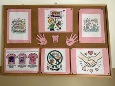 Ученици от ЦДО 1. и 2. клас отбелязаха „Деня на розовата фланелка“.